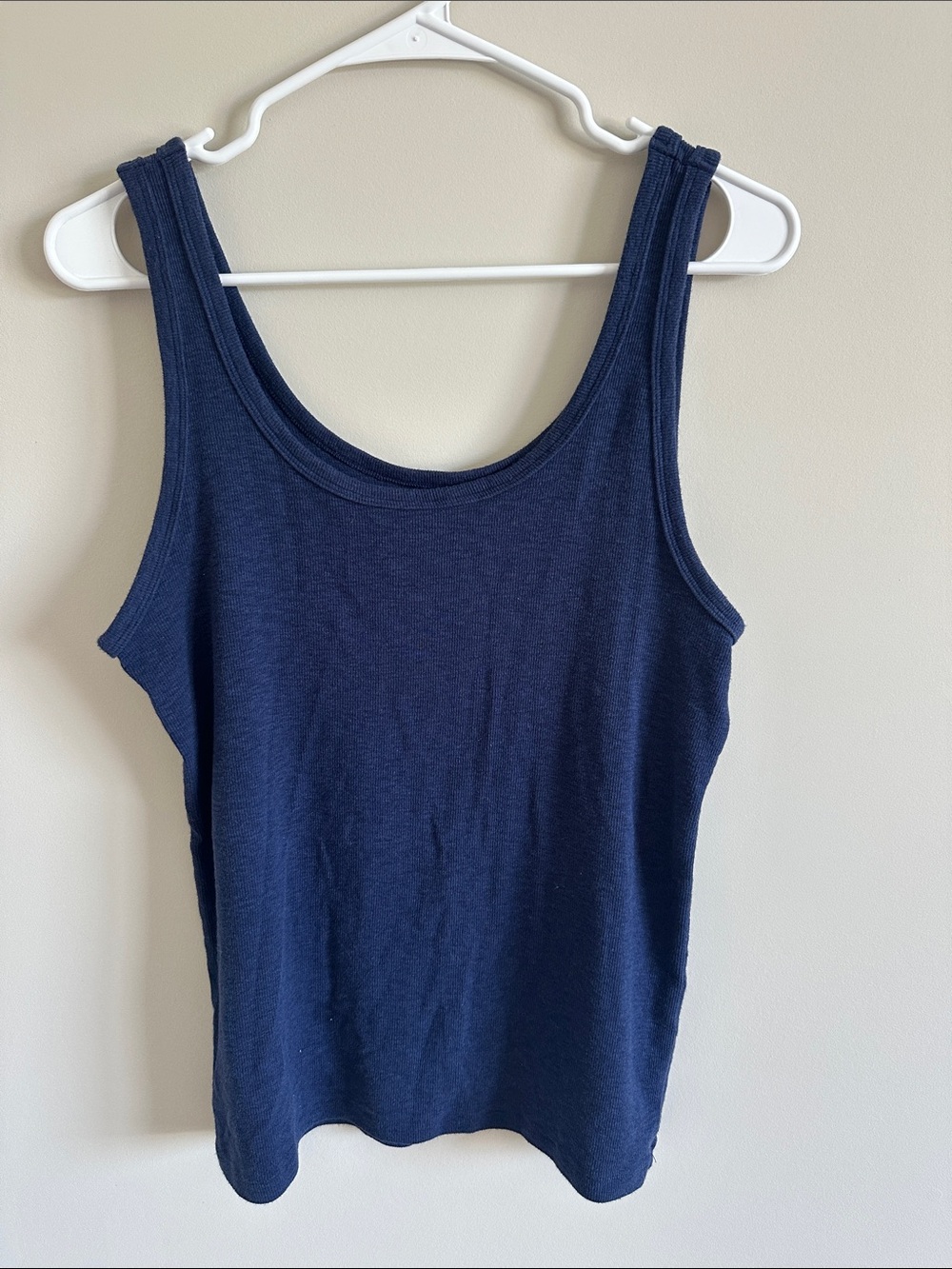 Aerie Women's Navy Tank Top with Classic Scoop Neck